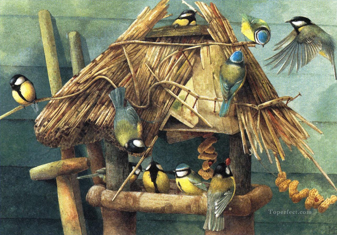 home for tomtits birds Oil Paintings
